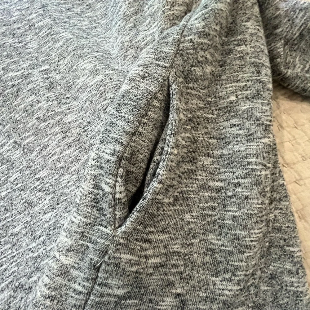 ZSupply Sherpa lined Gray and Cream Open Front Women's Sweater/Blazer -Med - Picture 3 of 8